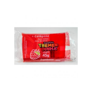 Gelatina em tablete sabor framboesa Tremendinha 45g