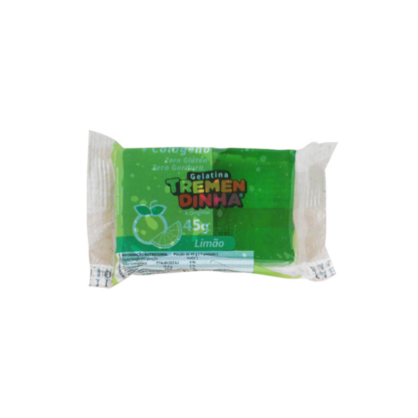 Gelatina em tablete sabor limão Tremendinha 45g