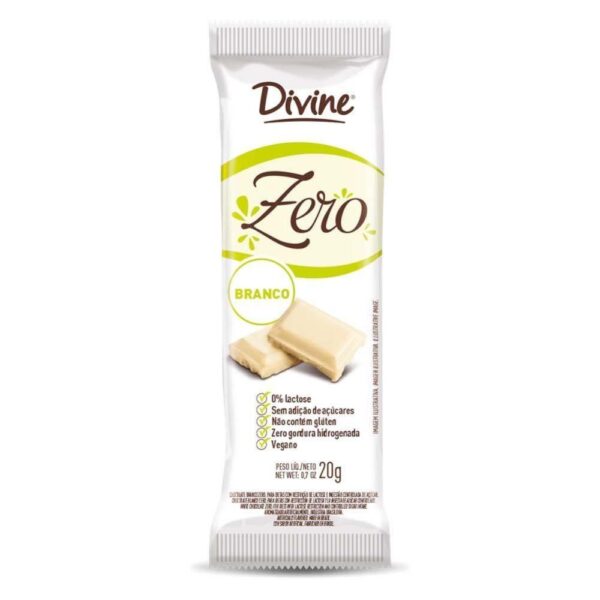 Chocolate branco zero Divine 20g