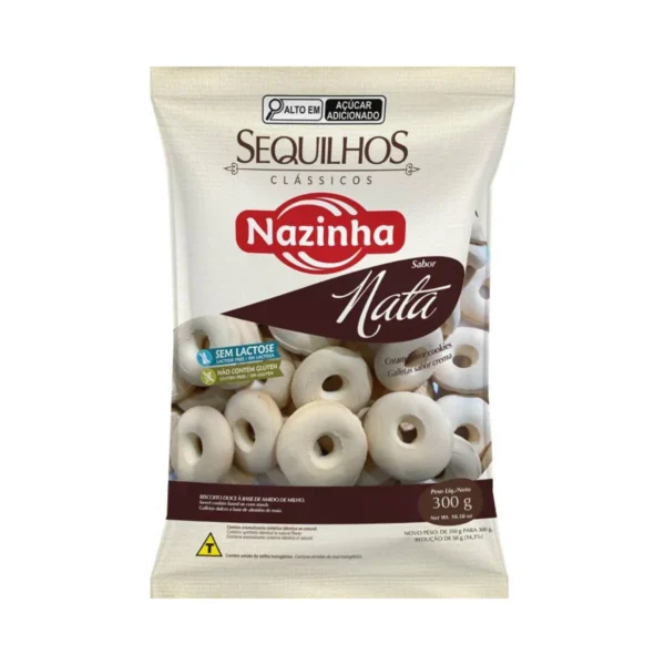 Sequilhos sabor nata Nazinha 300g