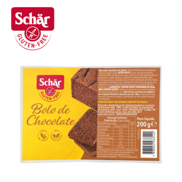 Bolo de chocolate Dr. Schar 200g