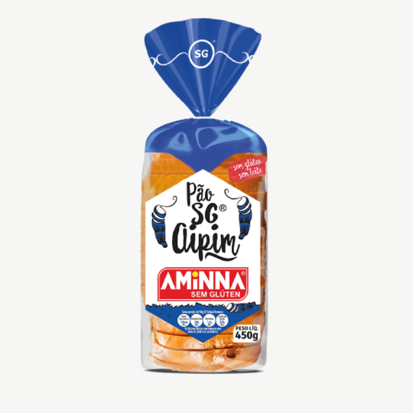 Pão de forma com aipim Aminna 400g