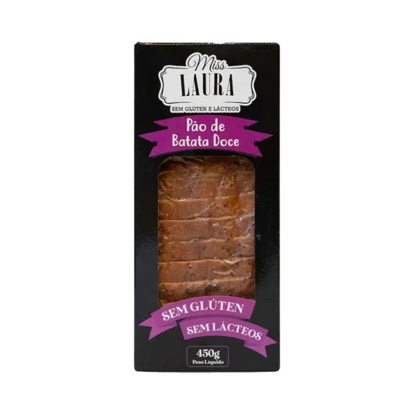 Pão de forma batata doce congelado Miss Laura 450g