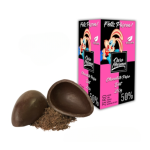 Ovo de páscoa 50% cacau zero açúcar Ouro Moreno 250g