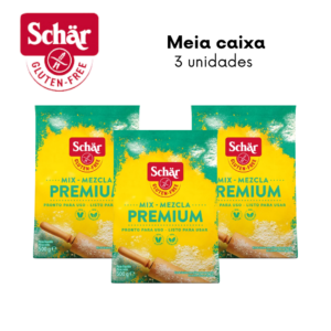 KIT Farinha mix premium Dr. SCHAR 500g - Caixa com 3 unidades