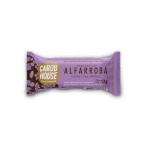 Bombom alfarroba com uva passa Carob House 13g