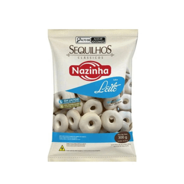 Sequilhos sabor leite Nazinha 300g