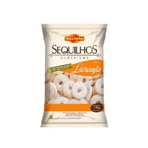 Sequilhos sabor laranja Nazinha 300g