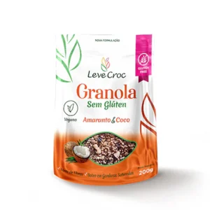 Granola amaranto e coco Leve Crock 200g