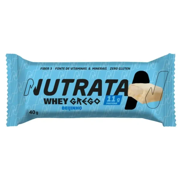barra de proteína whey grego beijinho Nutrata 40g