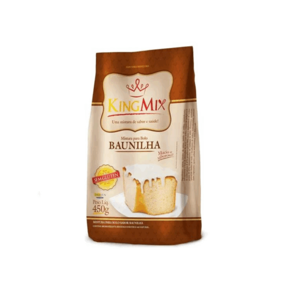 Mistura para bolo de baunilha King Mix 450g
