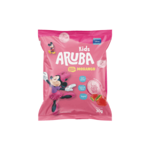 Biscoito sabor morango Aruba Kids 30g