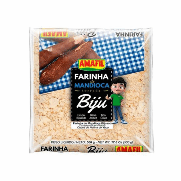Farinha de mandioca torrada biju Amafil 500g