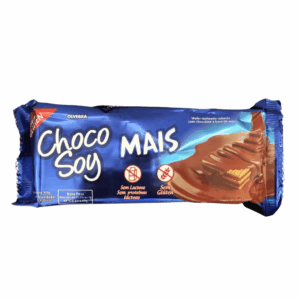 Wafer recheado coberto com chocolate Choco Soy Mais Olvebra 69g