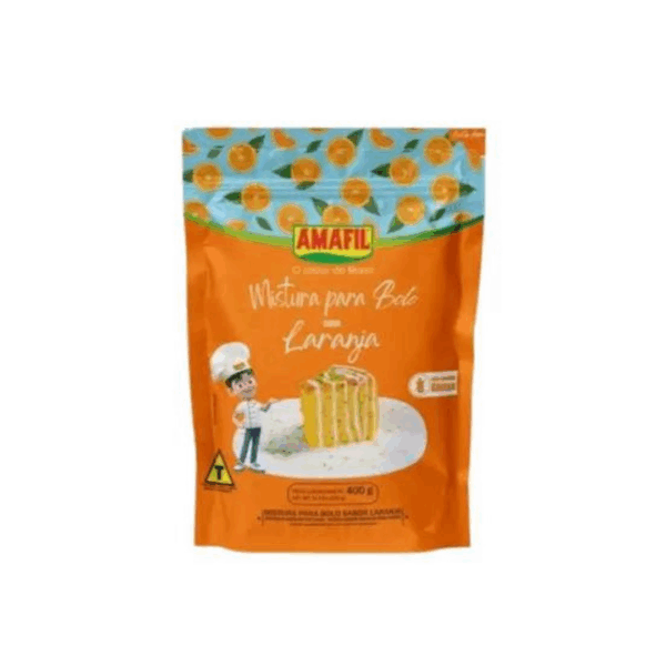 Mistura para bolo de laranja Amafil 400g