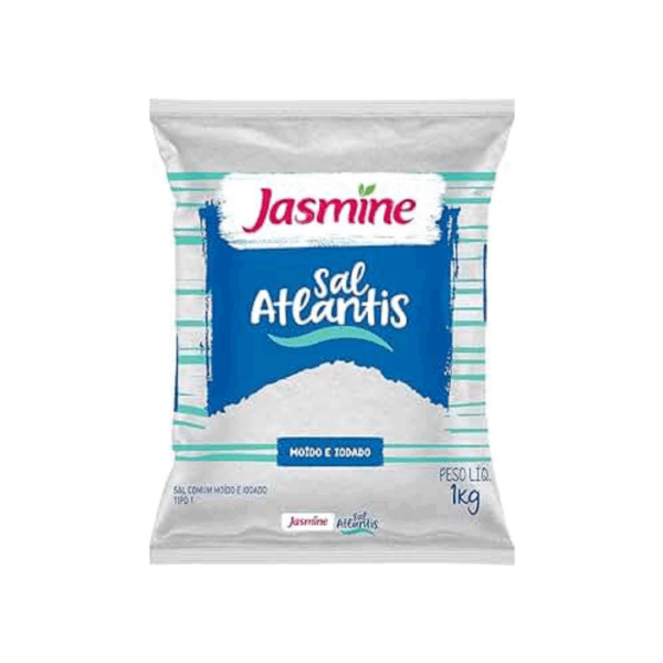 Sal moído e iodado Jasmine 1 kg