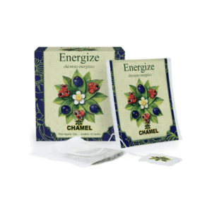 Chá misto energético com chá preto, guaraná e açaí Chamel 13g - 10 sachês