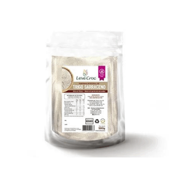 Farinha integral de trigo sarraceno Leve Crock 500g