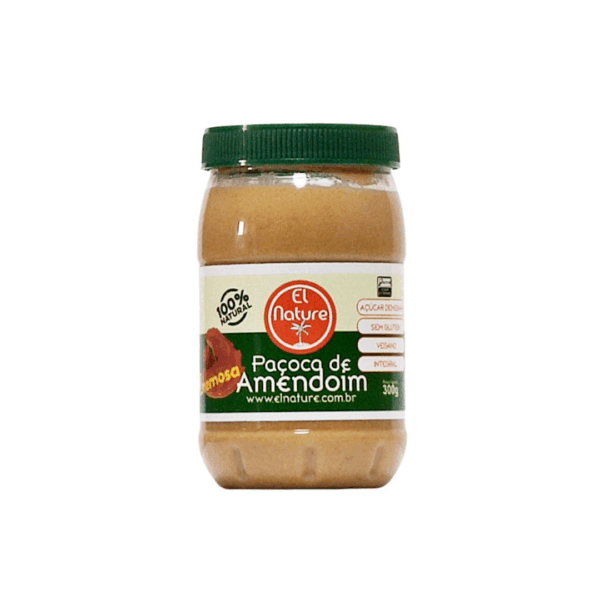 Paçoca cremosa de amendoim El Nature 300g