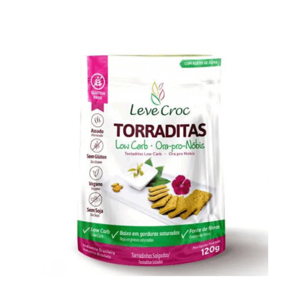 Torraditas low carb com ora pro nobis Leve Crock 120g