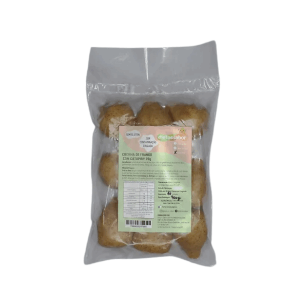 Coxinha de frango com catupiry 10 unidades congelado Dieta e Sabor 700g