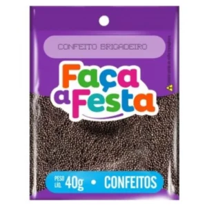 Confeito brigadeiro Faça a Festa 40g