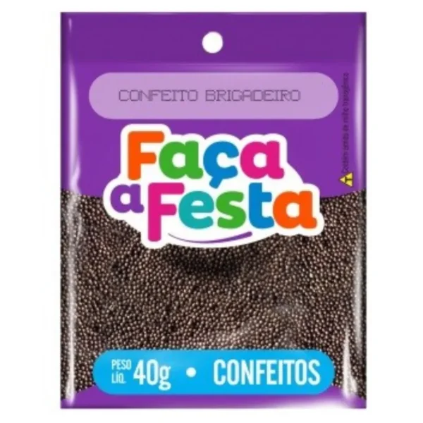 Confeito brigadeiro Faça a Festa 40g