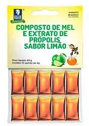 Composto de mel e própolis sabor limão sachê Doctor Berger do Brasil 40g