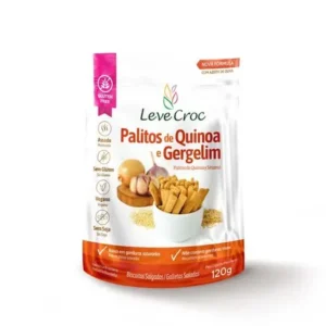 Palitos de quinoa e gergelim Leve Crock 120g