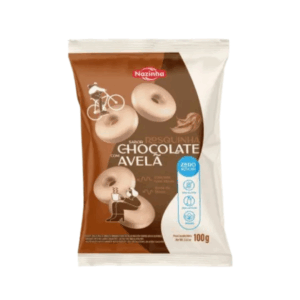 Rosquinha chocolate com avelã zero açúcar Nazinha 100g