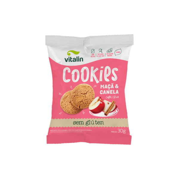 Cookies maçã e canela Vitalin 30g
