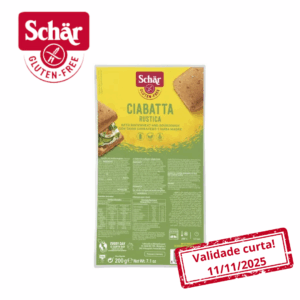 Pão tipo ciabatta rústica Dr. Schar 200g