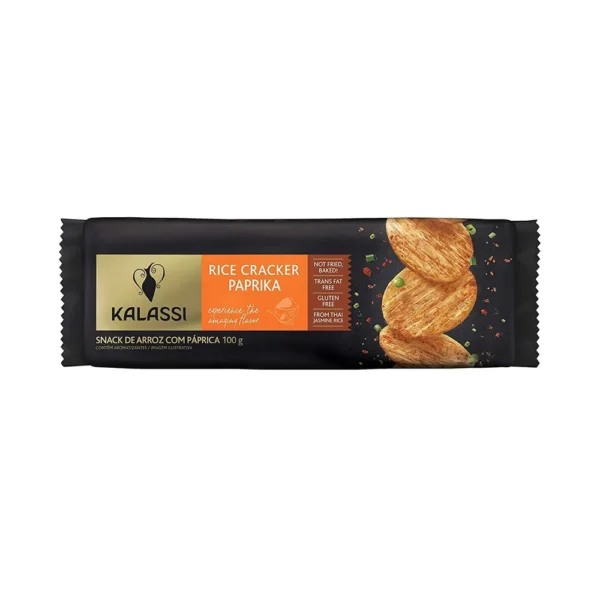 Snack de arroz com páprica Kalassi 100g