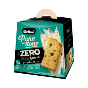 Panetone com frutas cristalizadas sem adição de açúcar Belive 420g