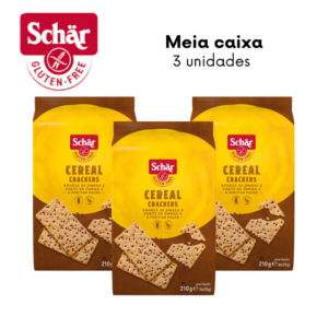 KIT Crackers cereal seeds Dr. Schar 210g - Caixa com 3 unidades