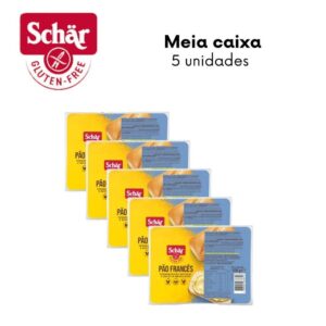 KIT Pão francês Dr. Schar 100g - Caixa com 5 unidades