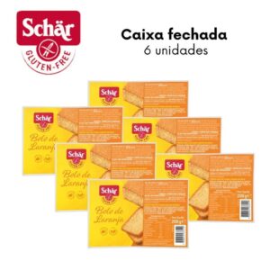 KIT Bolo de laranja Dr. Schar 200g - Caixa com 6 unidades