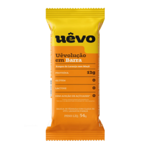 Barra de tâmara com clara de ovo, laranja e maçã Uêvo 54g