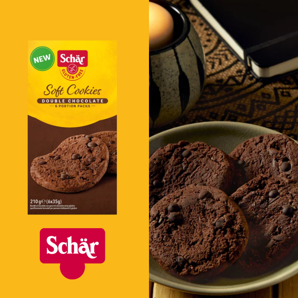 Soft Cookies Double Chocolate Dr. Schar 210g - Caixa com 6 unidades - Imagem 3