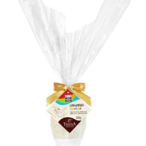 Ovo de páscoa linguinha colorida chocolate branco Tnuva 200g