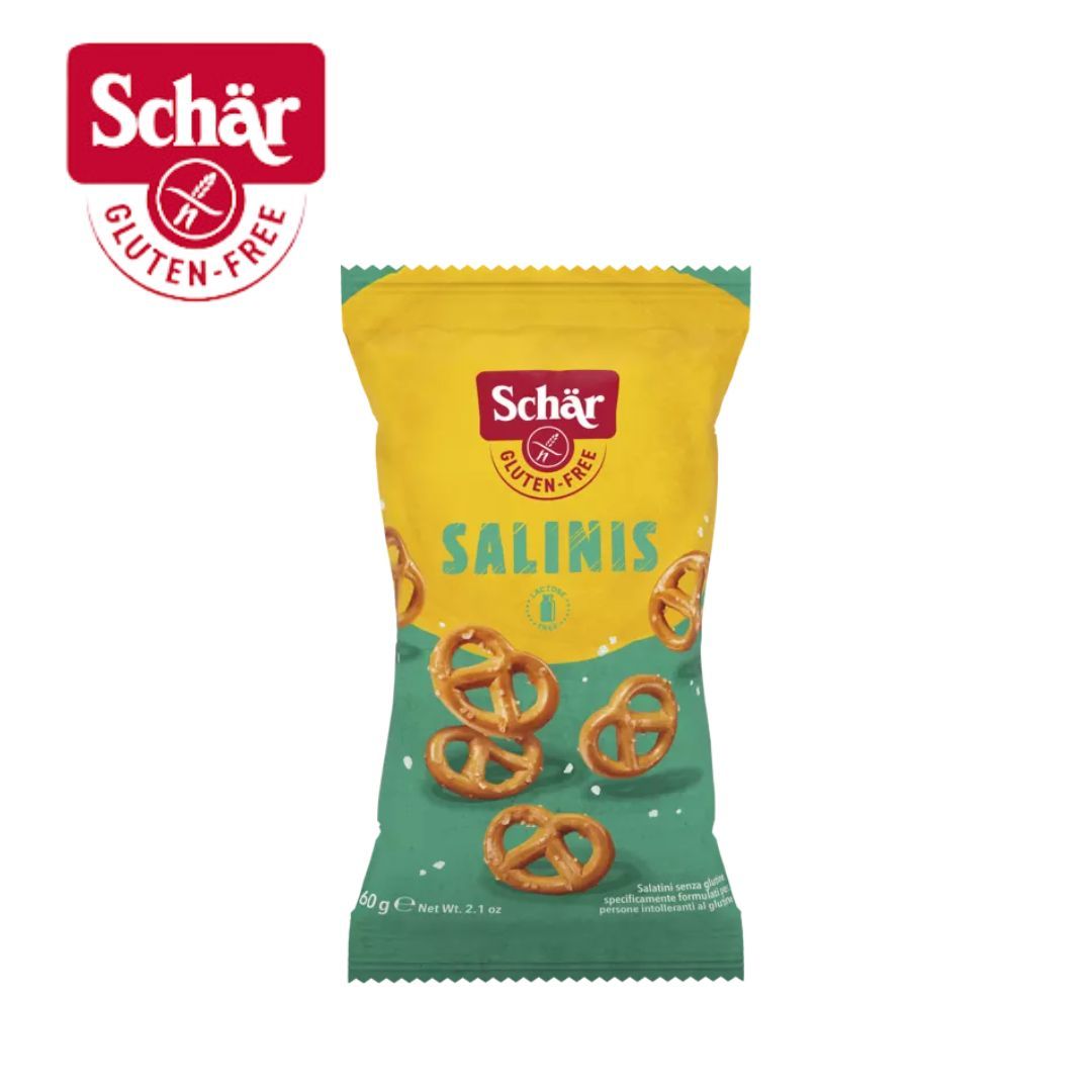 KIT Mini pretzel salinis Dr. Schar 60g - Caixa com 10 unidades - Imagem 2