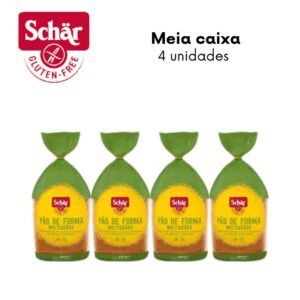 KIT Pão de forma multigrãos Dr. Schar 200g - Caixa com 4 unidades