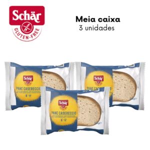KIT Pão tipo caseiro pane casereccio Dr. Schar 240g - Caixa com 3 unidades