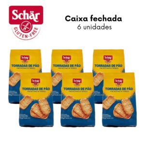 KIT Torrada de pão crostini Dr. Schar 150g - Caixa com 6 unidades