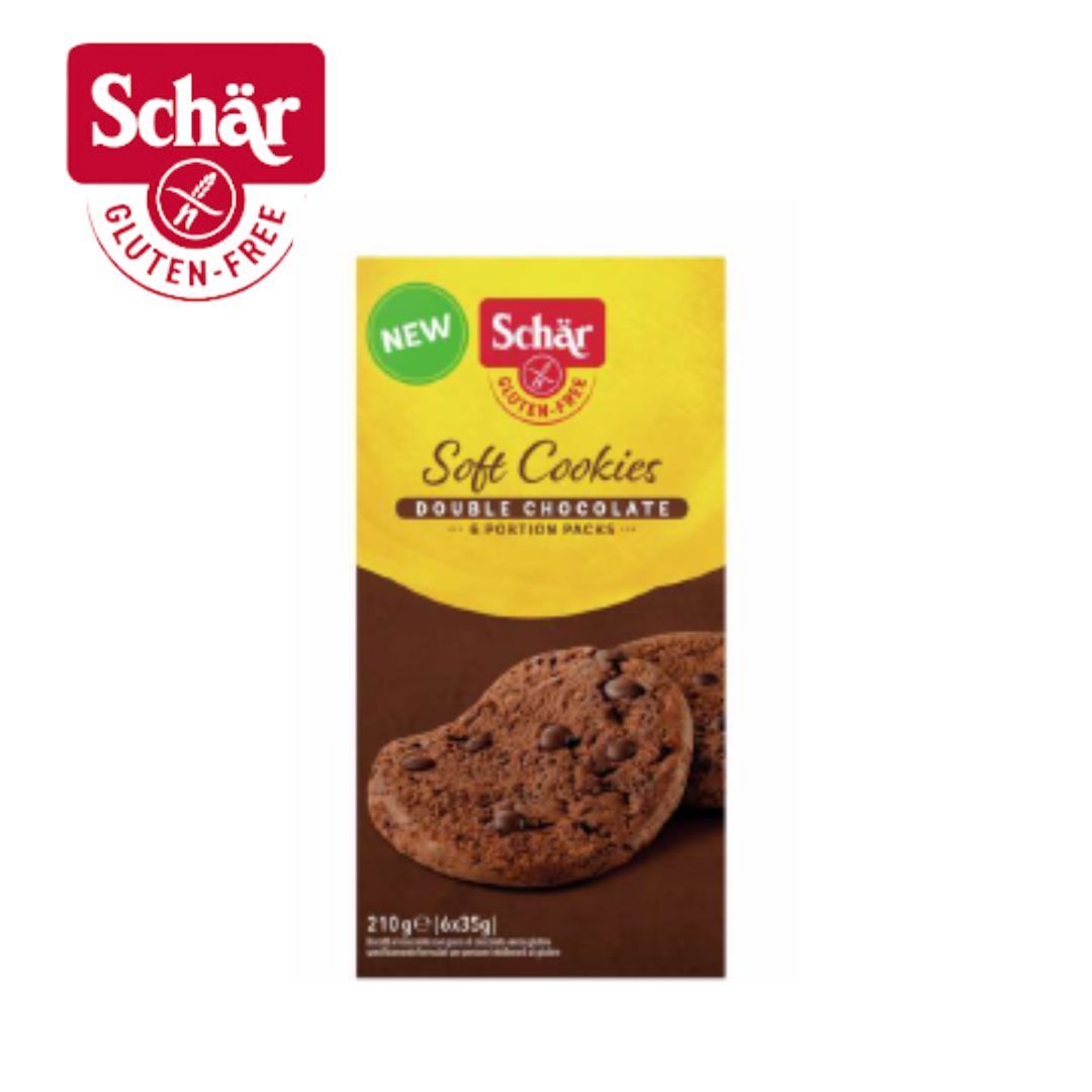 Soft Cookies Double Chocolate Dr. Schar 210g - Caixa com 6 unidades - Imagem 2
