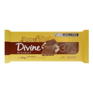 Chocolate ao leite com amendoim divinut Divine 70g