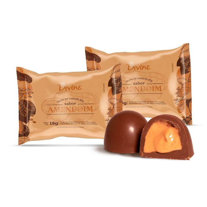 Trufa creme de amendoim Divine 18g