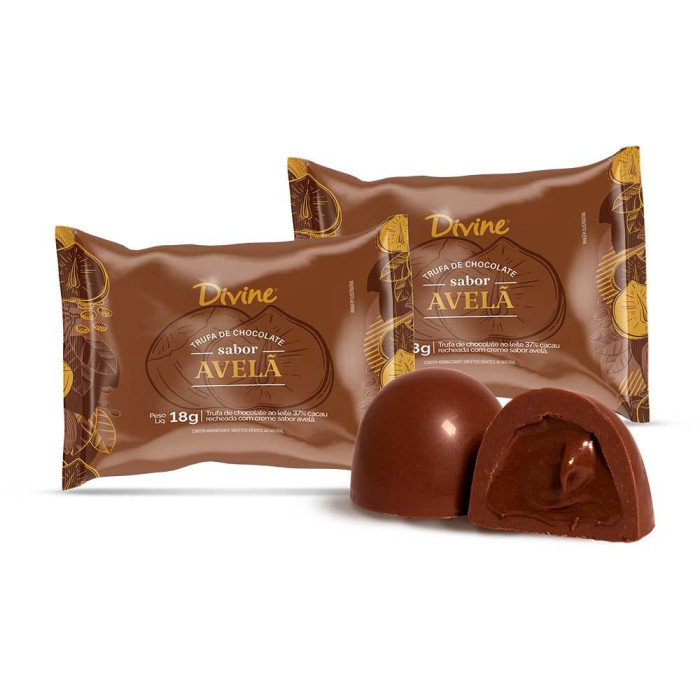 Trufa creme de avelã Divine 18g