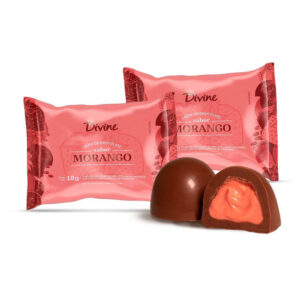 Trufa creme de morango Divine 18g