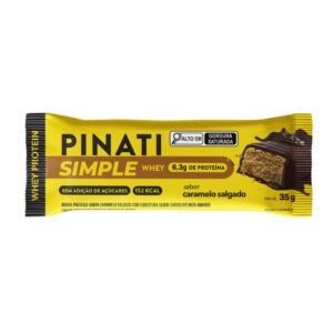 Barra de proteína simple caramelo salgado Pinati 35g